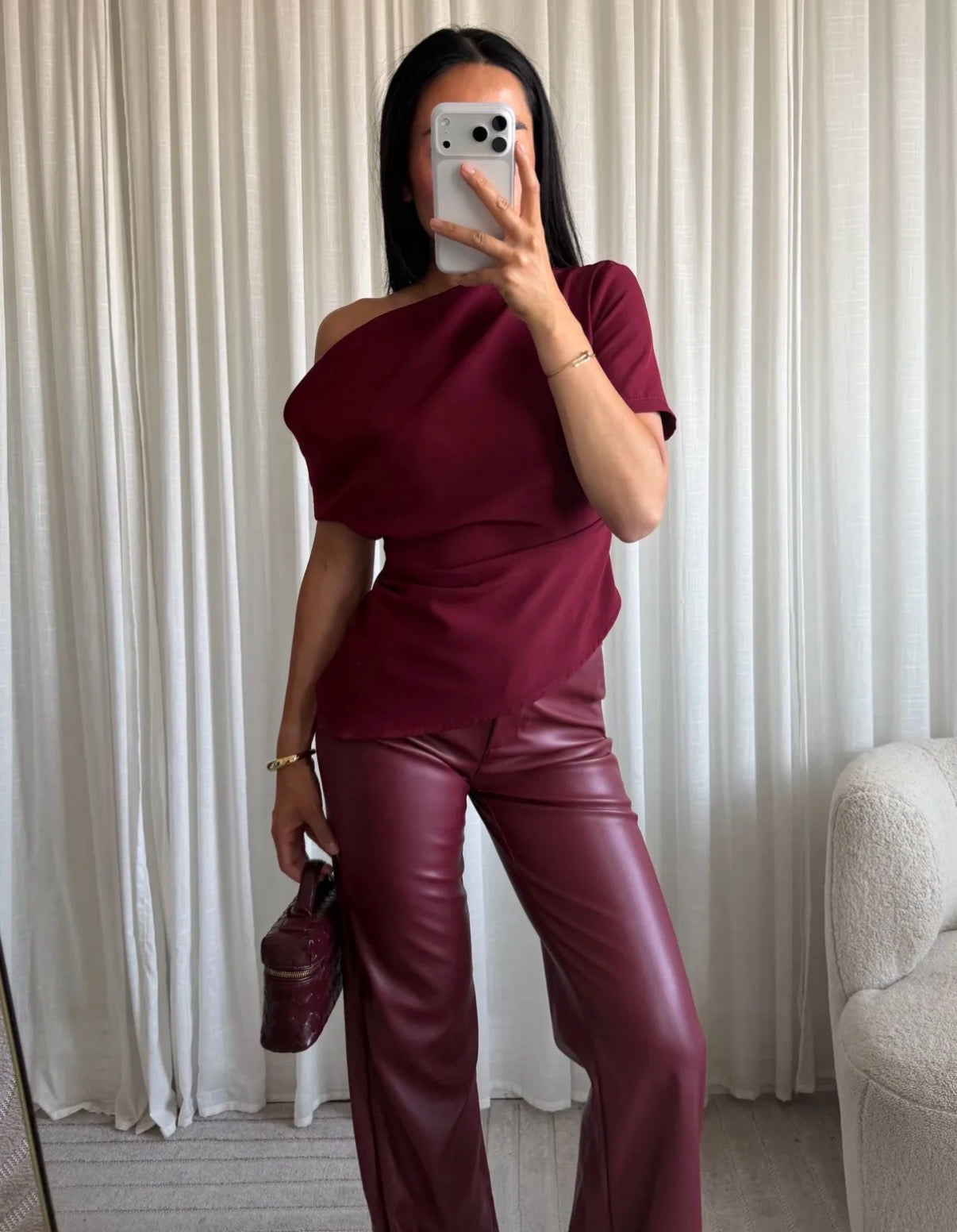 Top half shoulder | Bordeaux