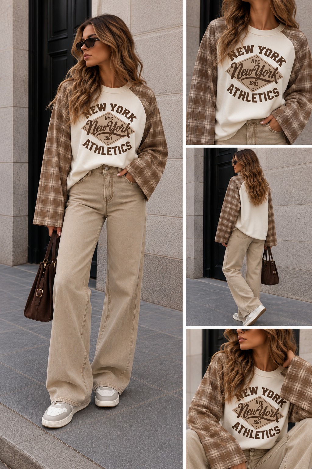Longsleeve army Newyork | Beige