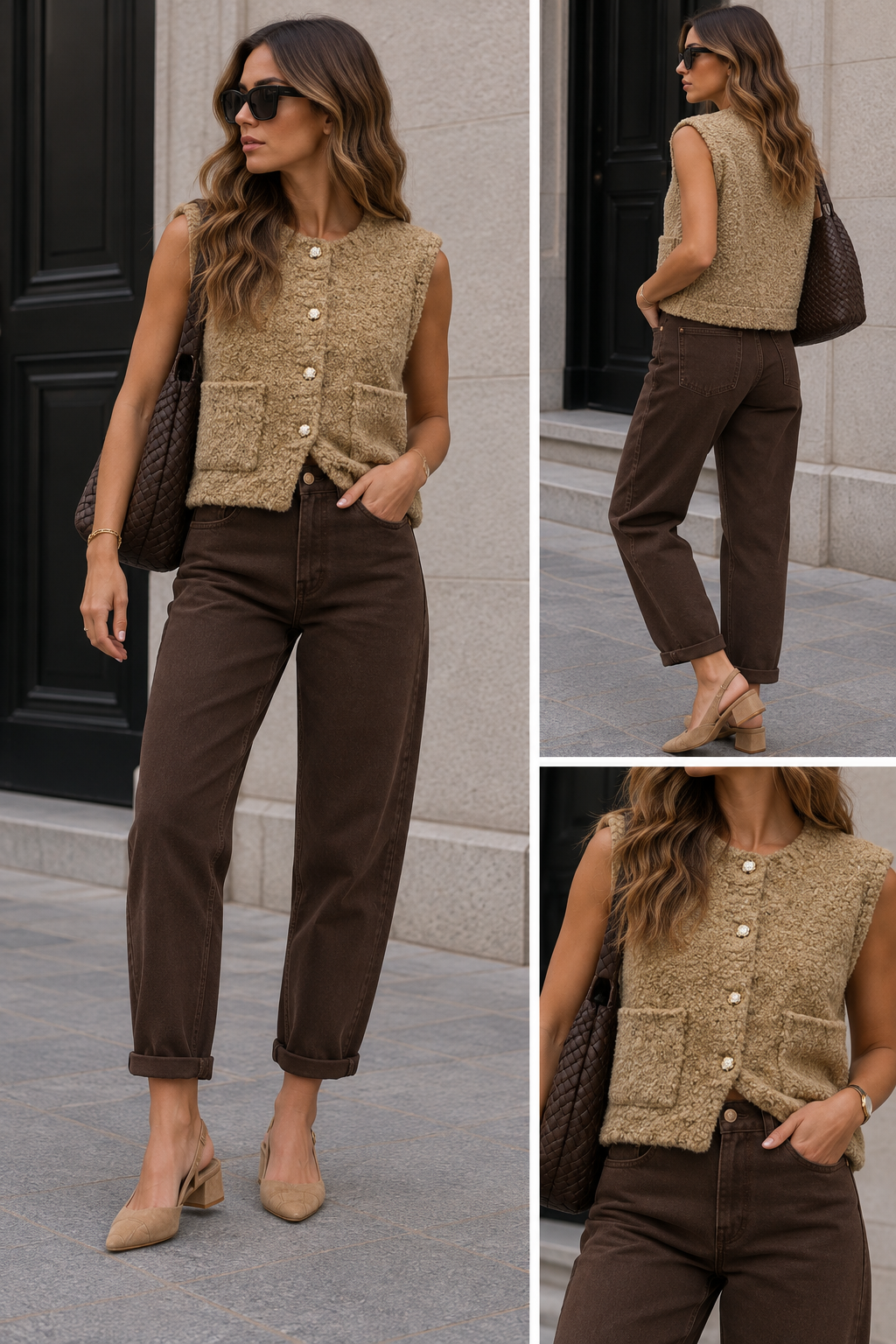 gilet teddy | Beige