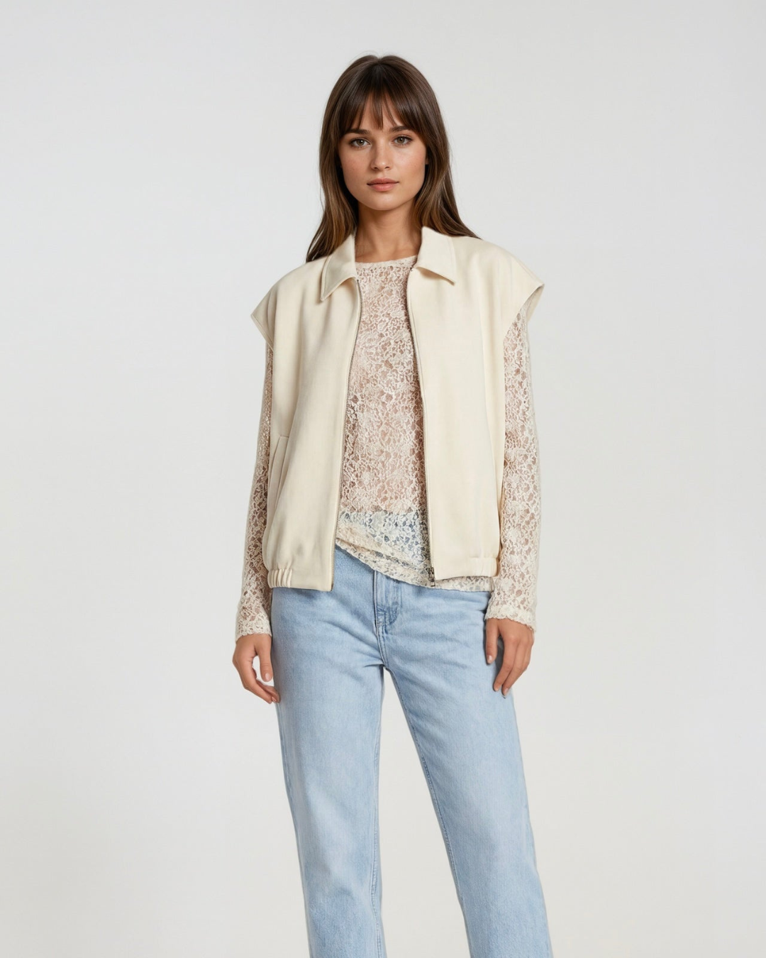 Gilet vest I Beige