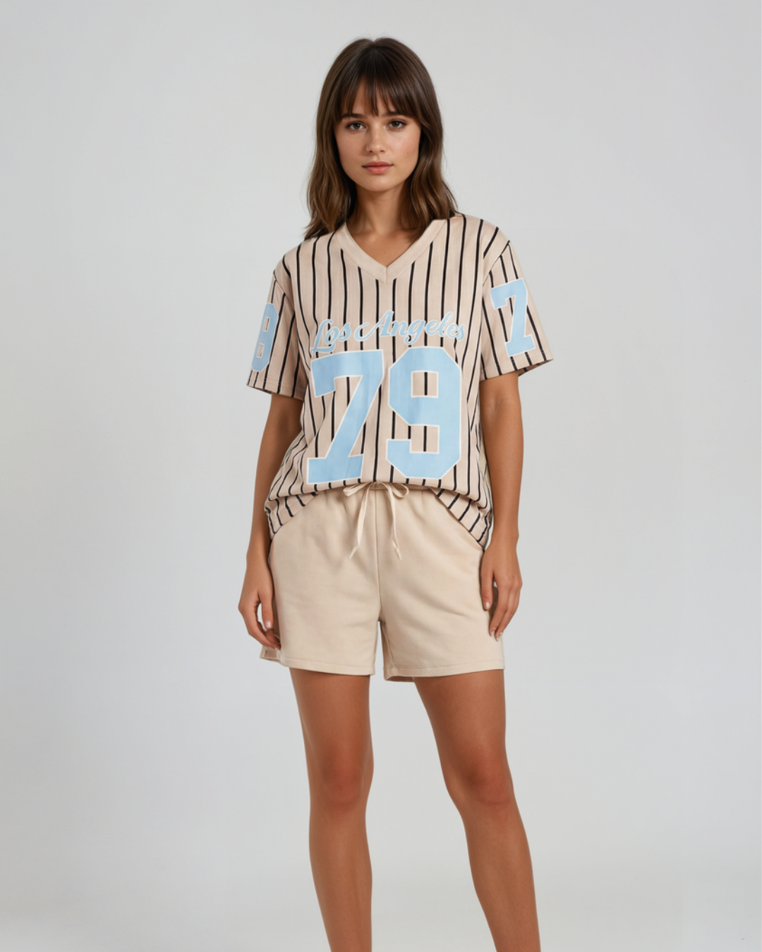 Comfy set badge summer I 79 Beige