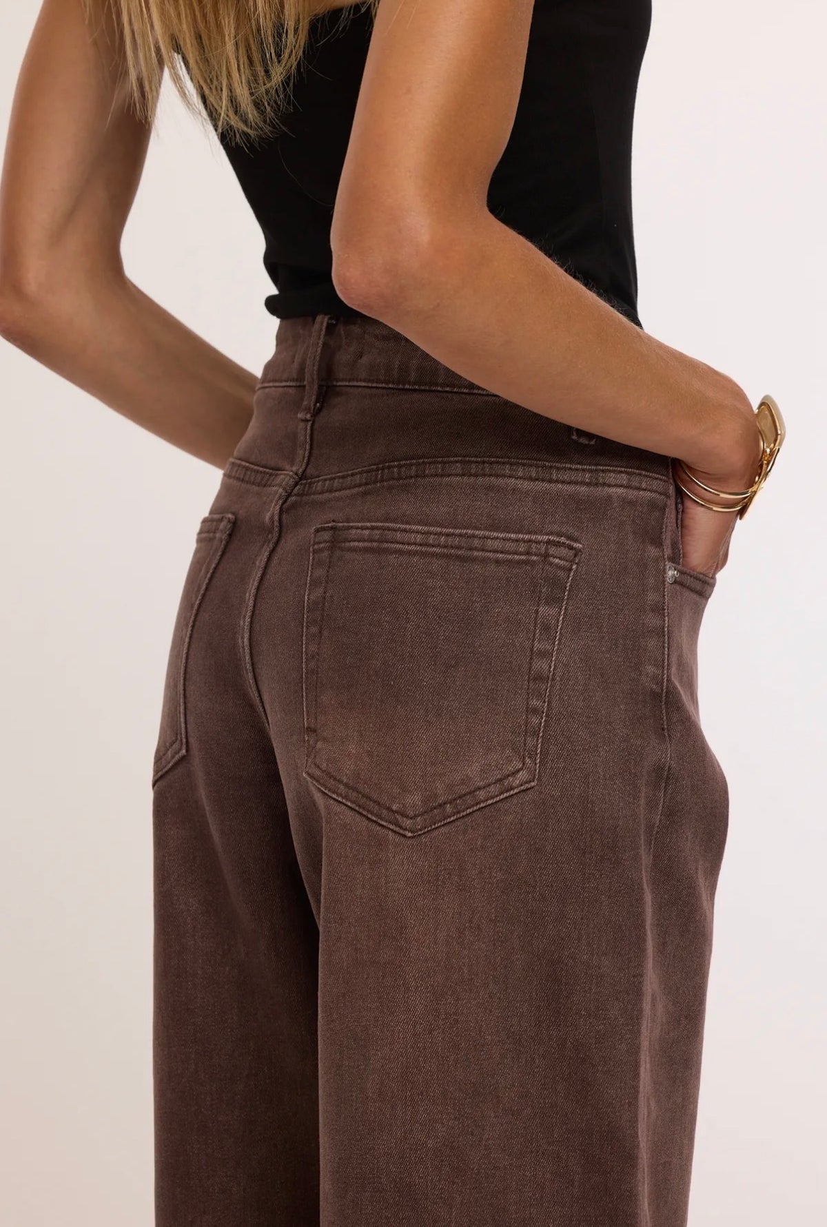 Isabella Wide-Straight-Leg | Bordeaux/Bruin TALL