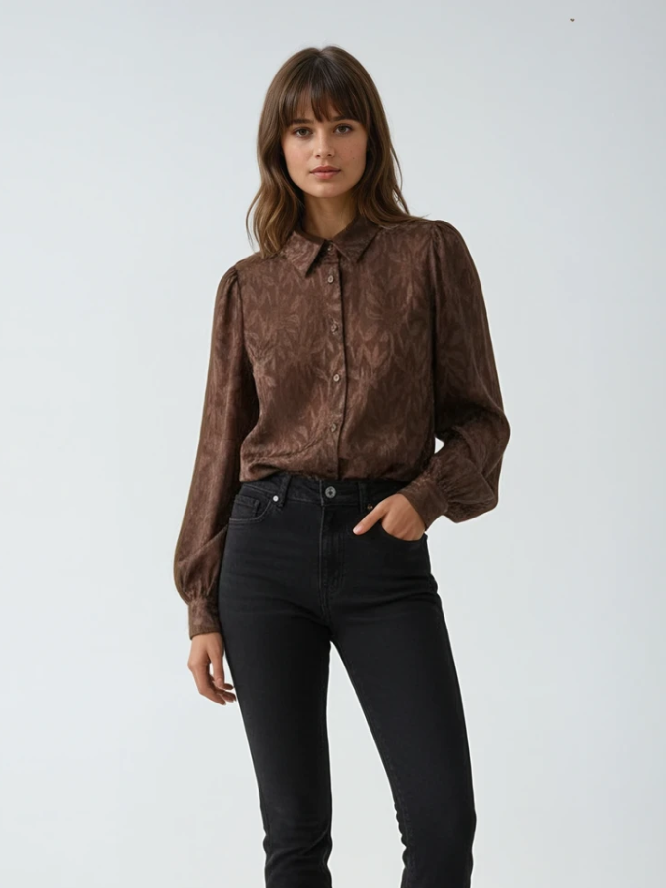 Blouse Karin | Bruin