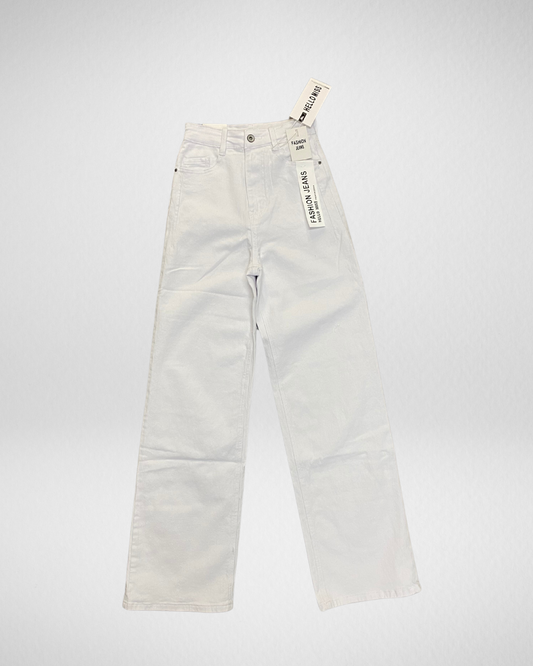 Hello miss - Wide leg jeans I Wit