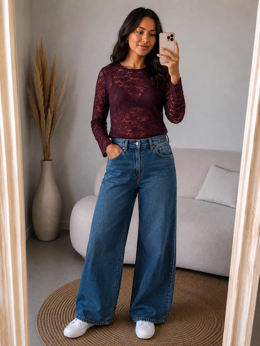 Lace top Verajo | Bruin