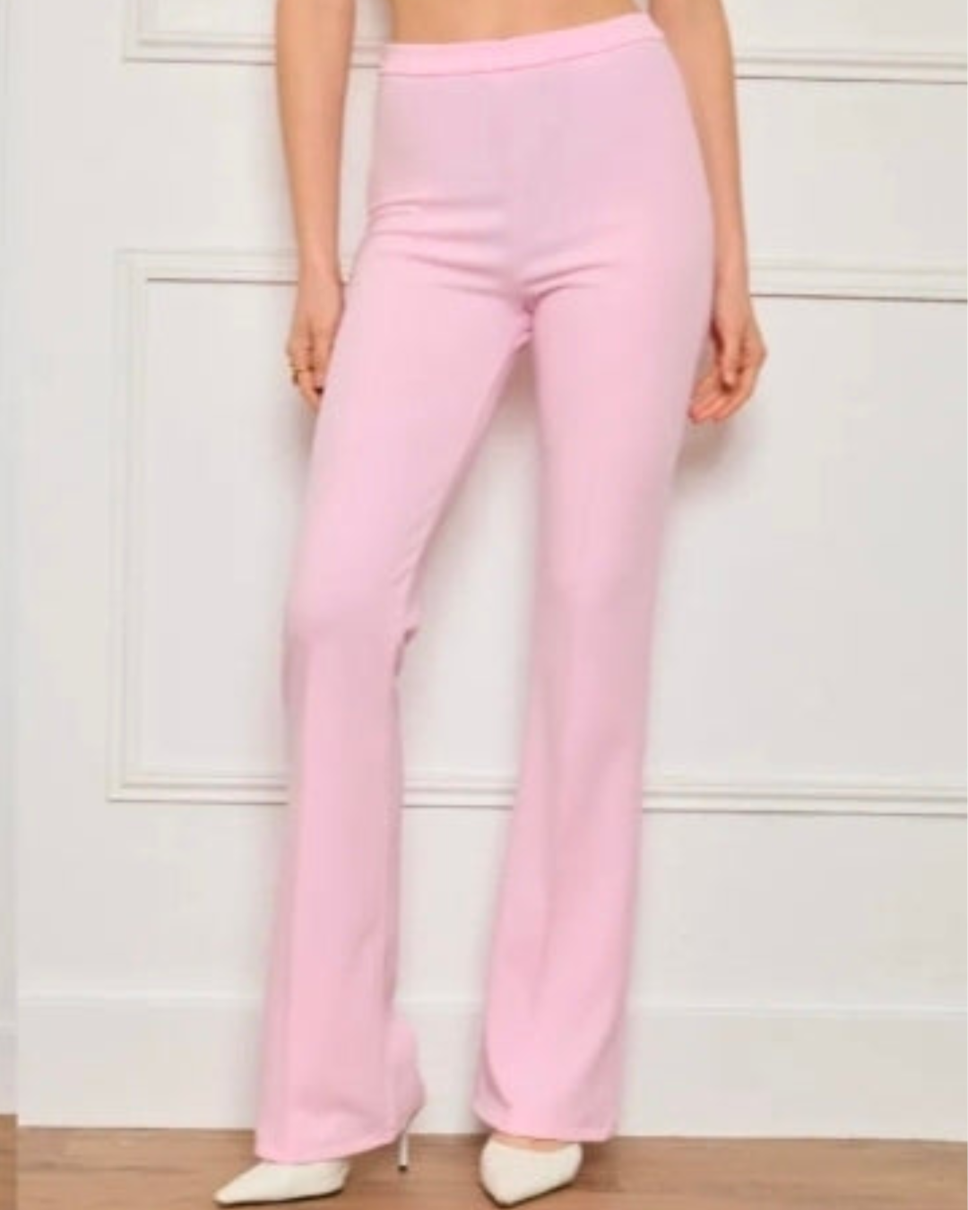 Flaired broek Stof | Rose