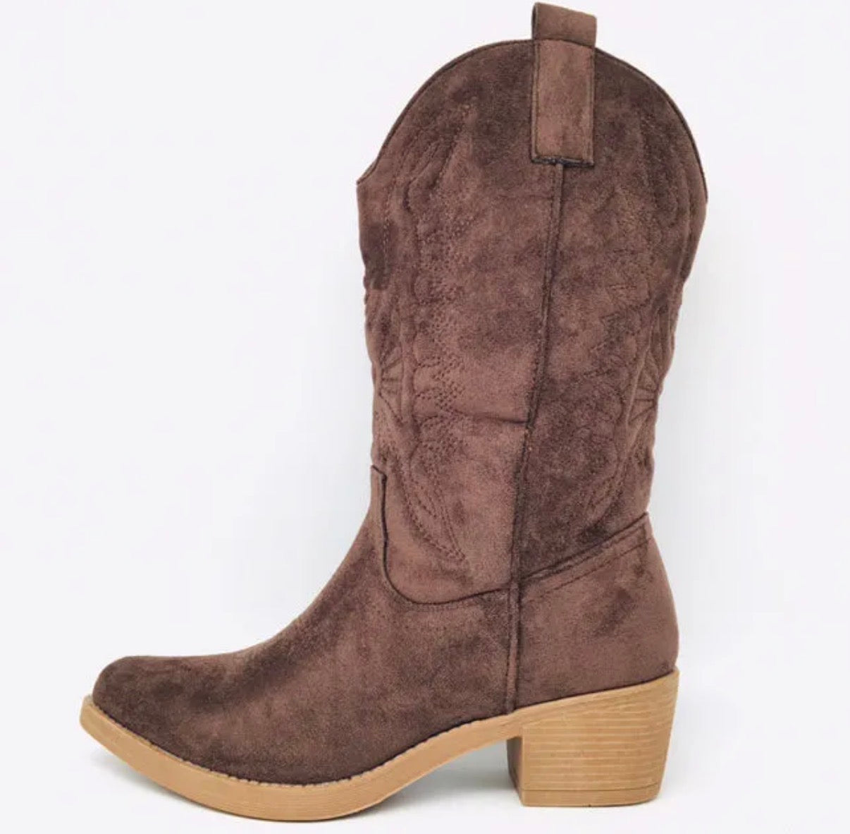Cowboylaarzen SuedineI Bruin