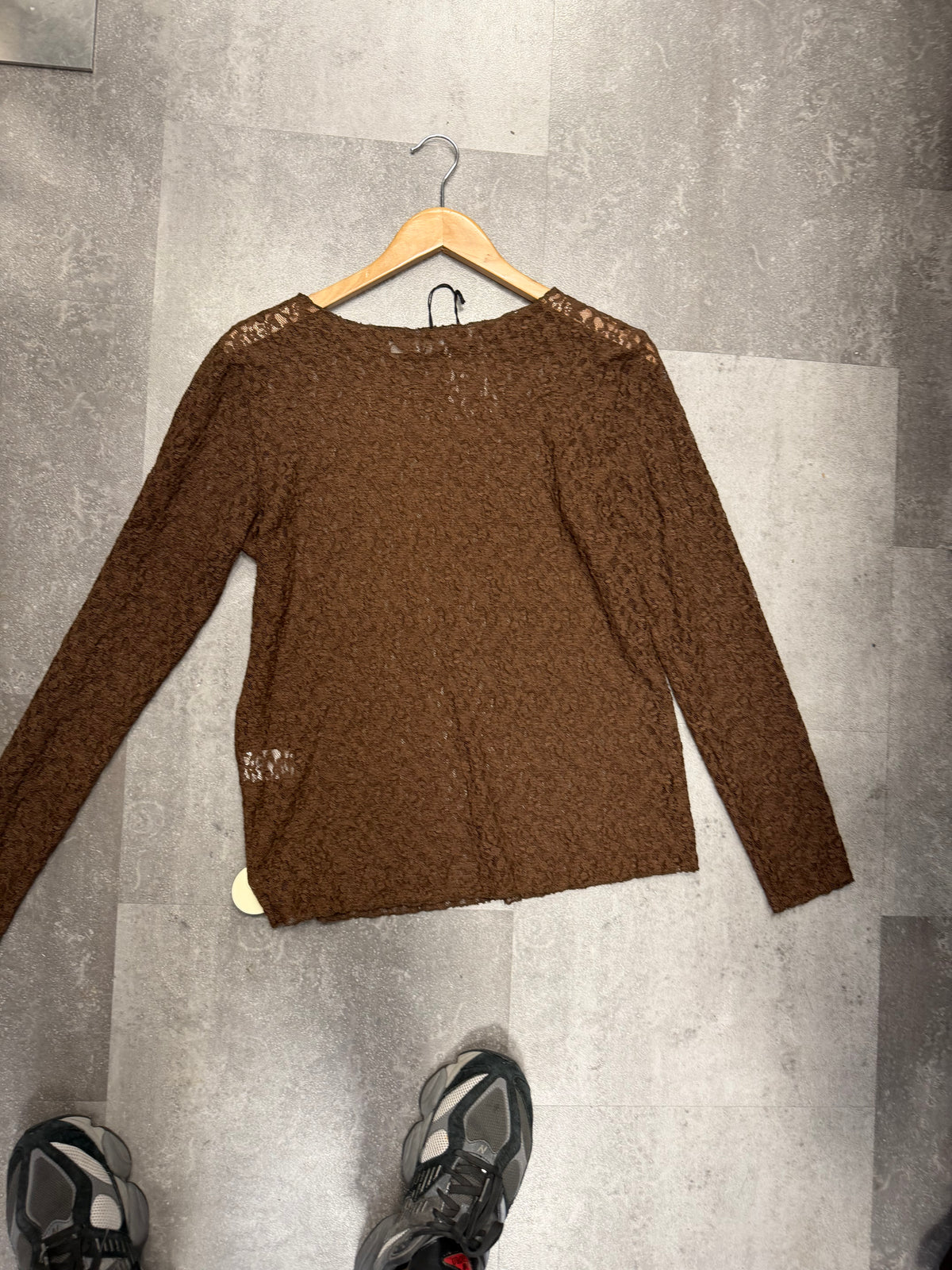Transparant Top Sophie | Bruin