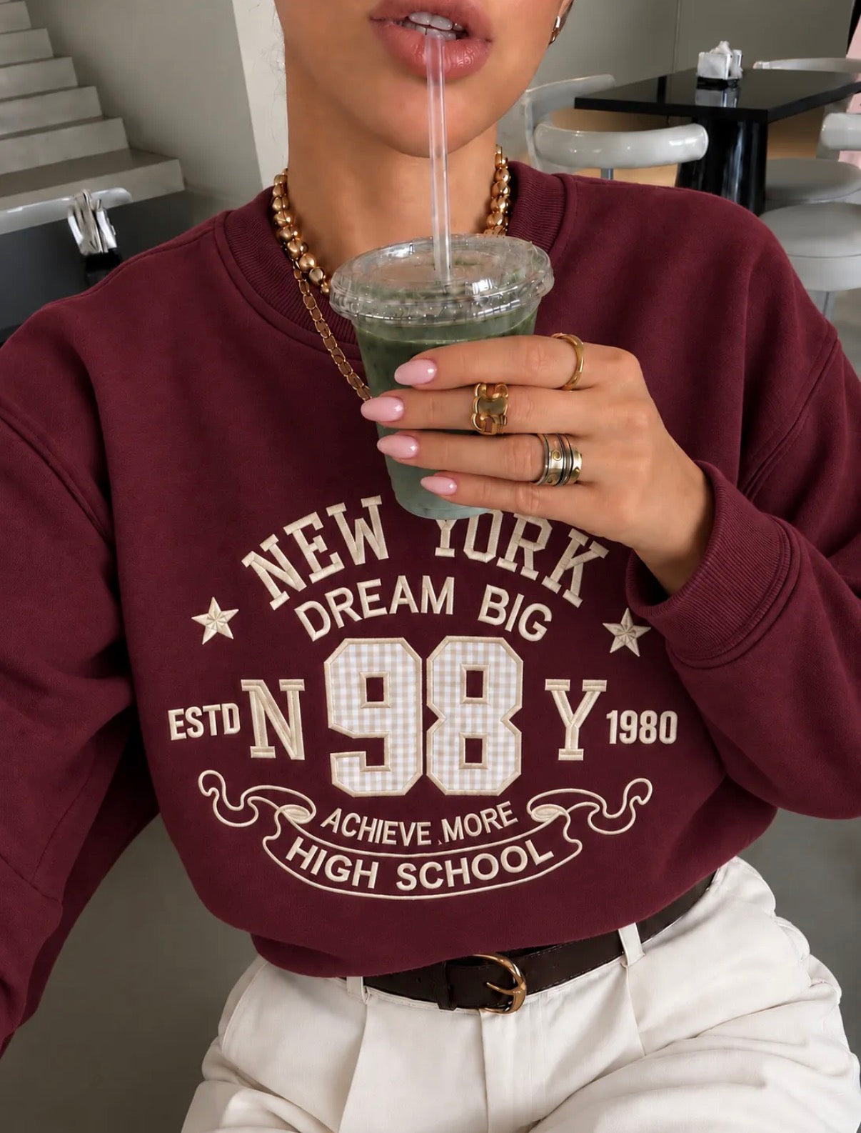 Sweater 98 I Bordeaux