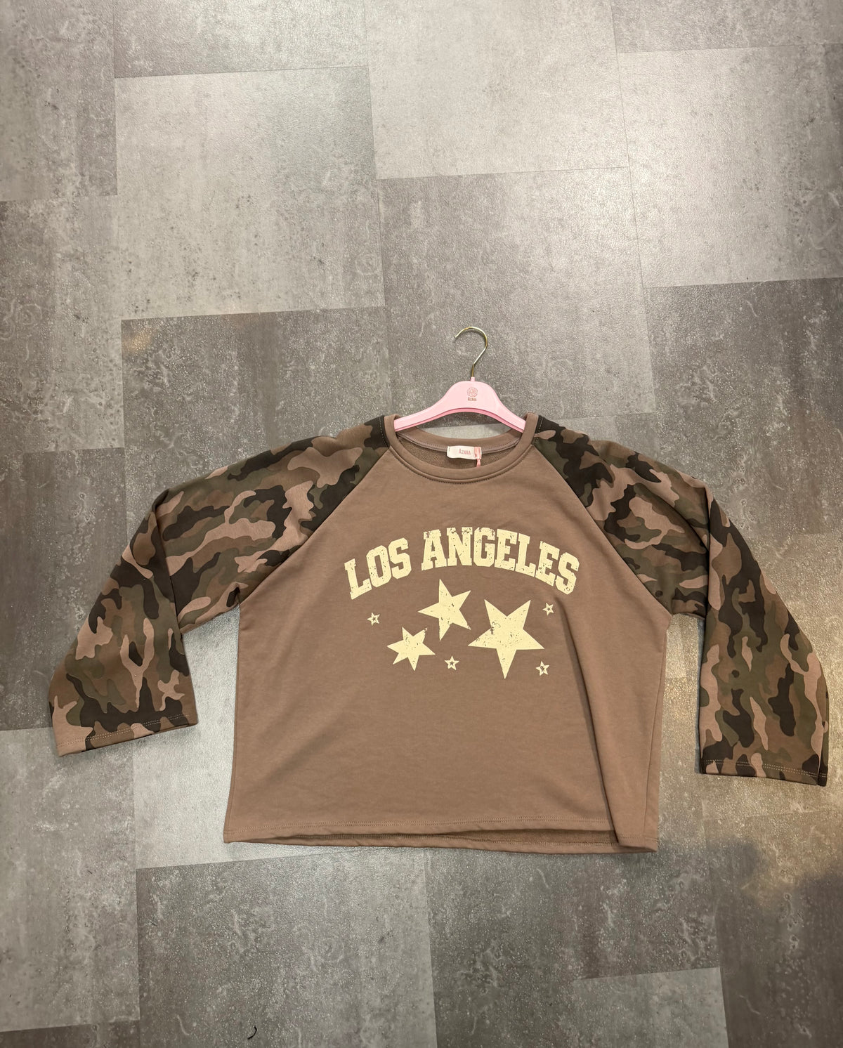 Sweater Los Angeles army I Taupe