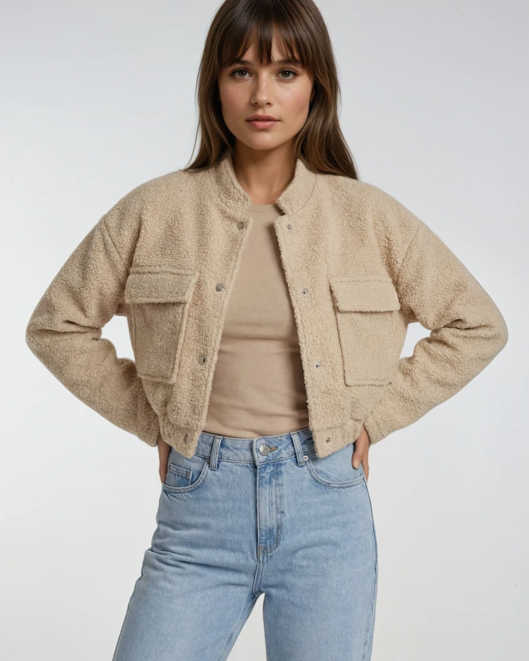 Bomber Teddy | Beige