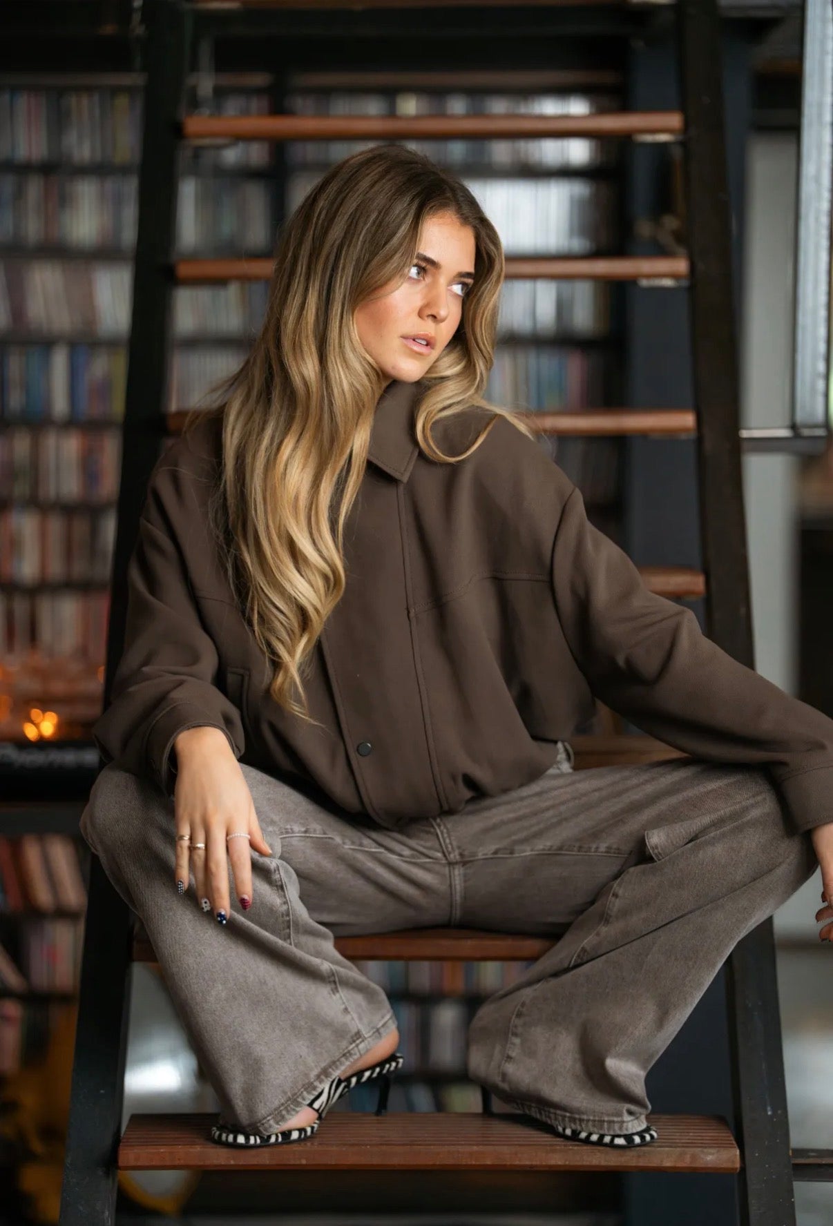 Wide-Leg vintage Jeans | Taupe