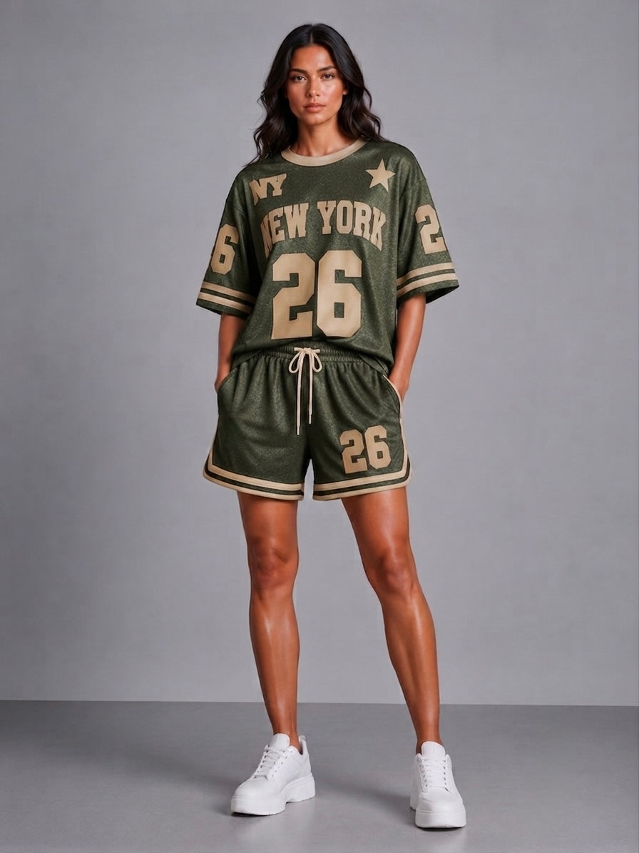 Comfy set Newyork summer I 26 Groen