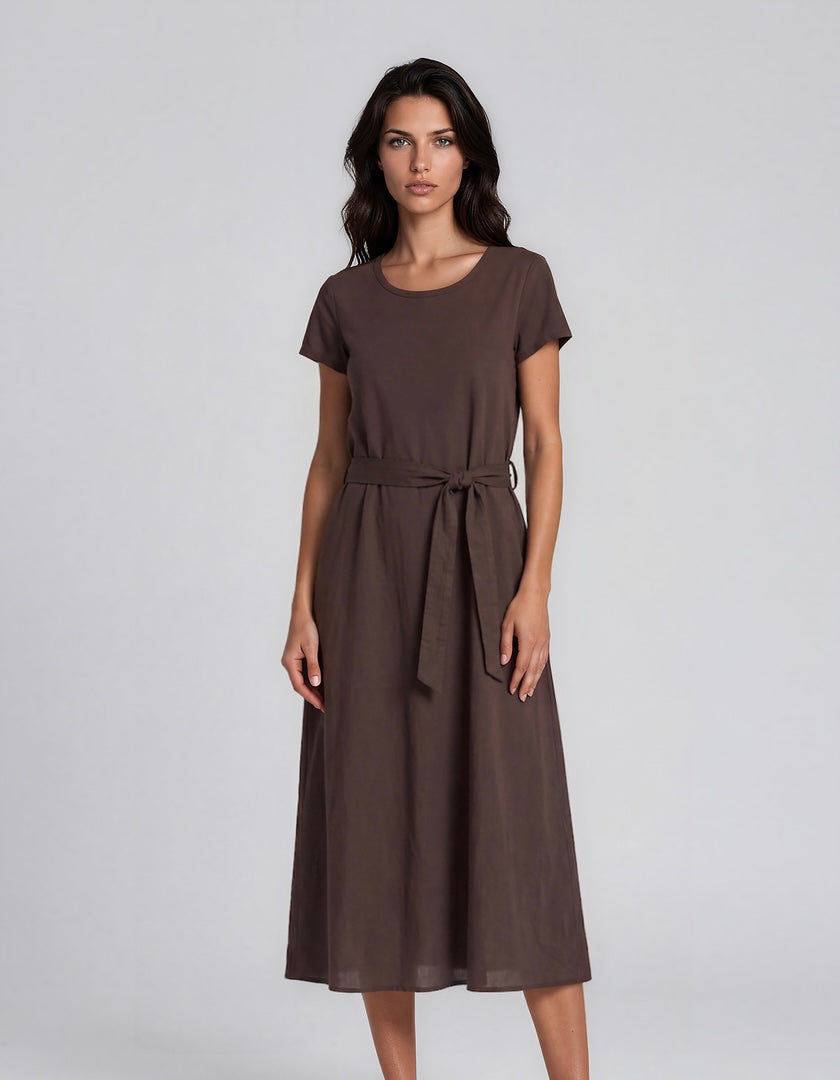 Jurk Sophia Riem | Bruin
