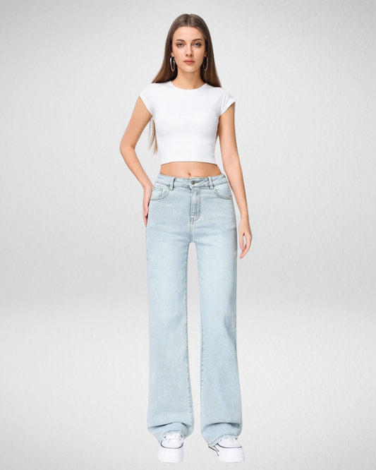 Hello miss Wide-Leg| Licht blauw