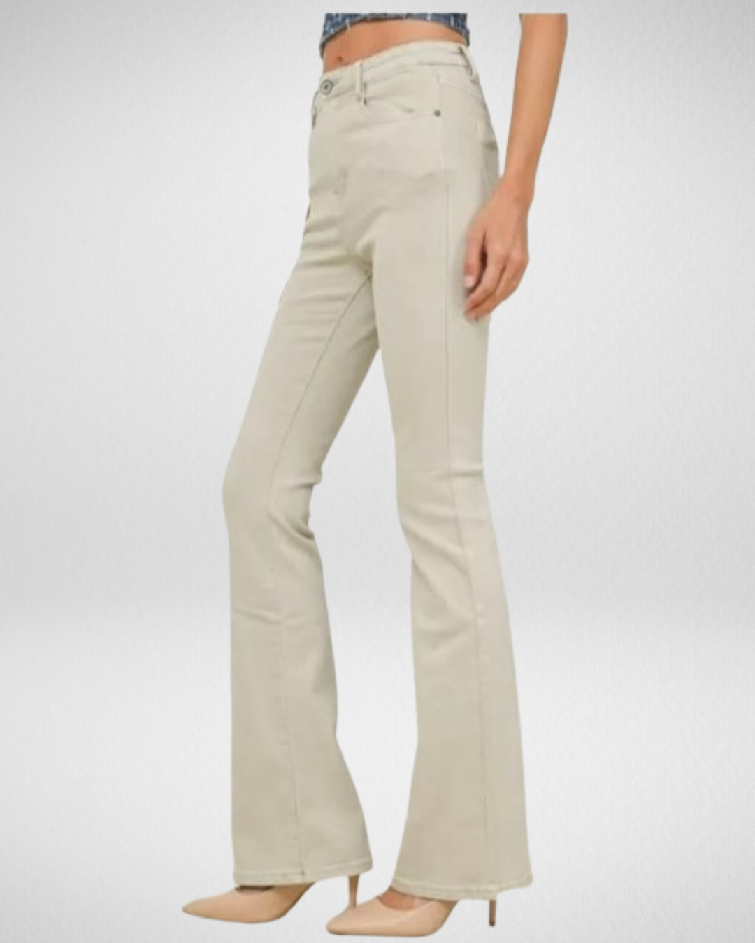 Hello-miss Flaired I Beige