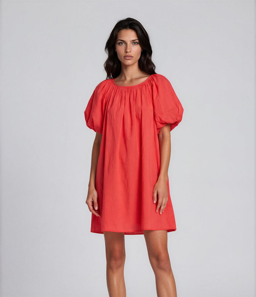 Pof off shoulder jurk I Rood