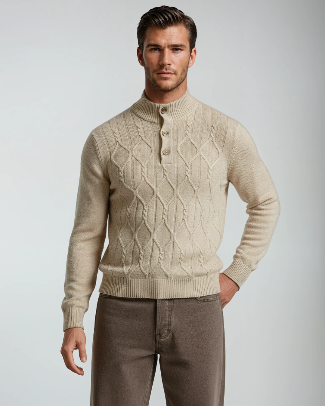 Heren Sweater Innocente I Beige