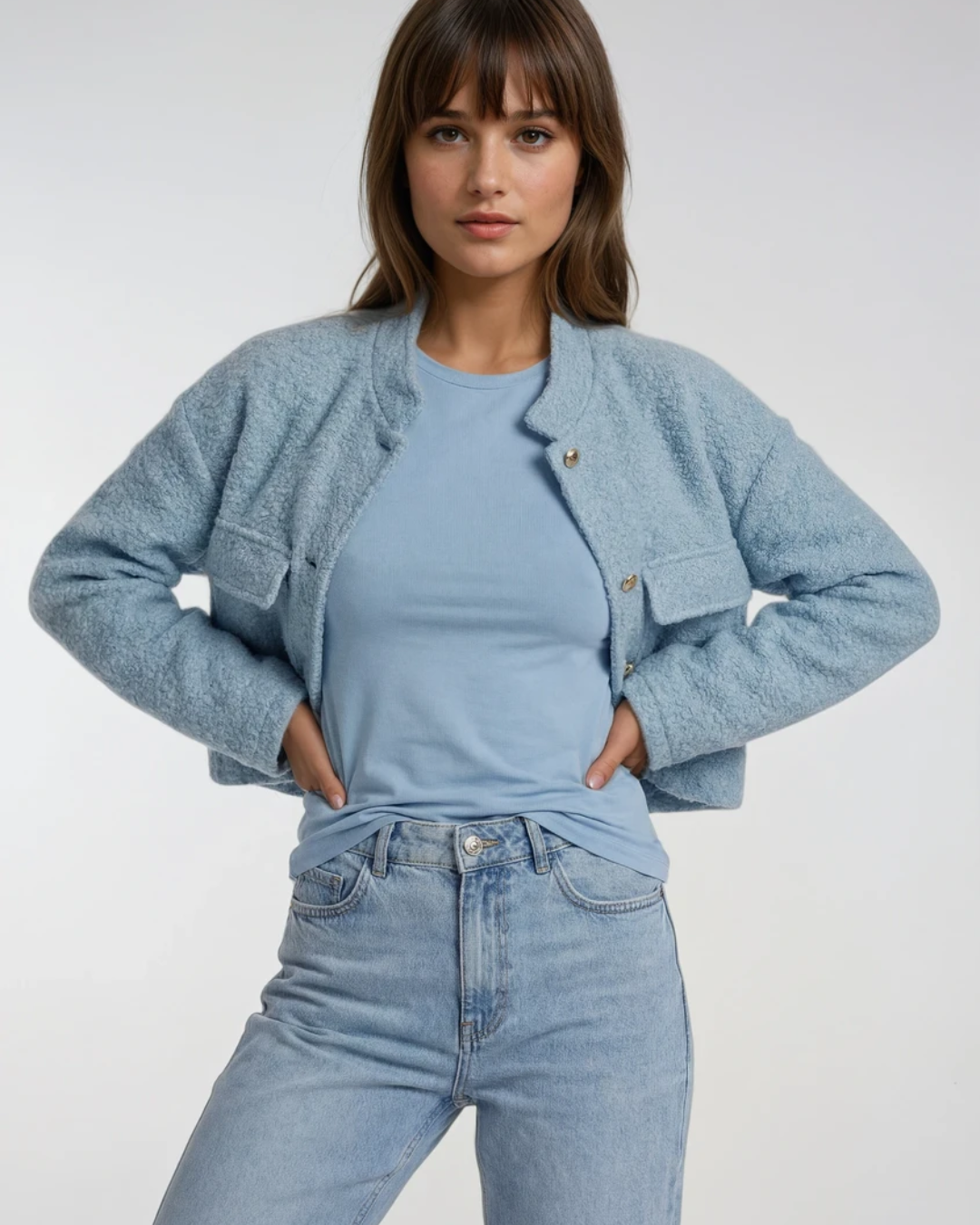 Bomber Teddy | Licht Blauw