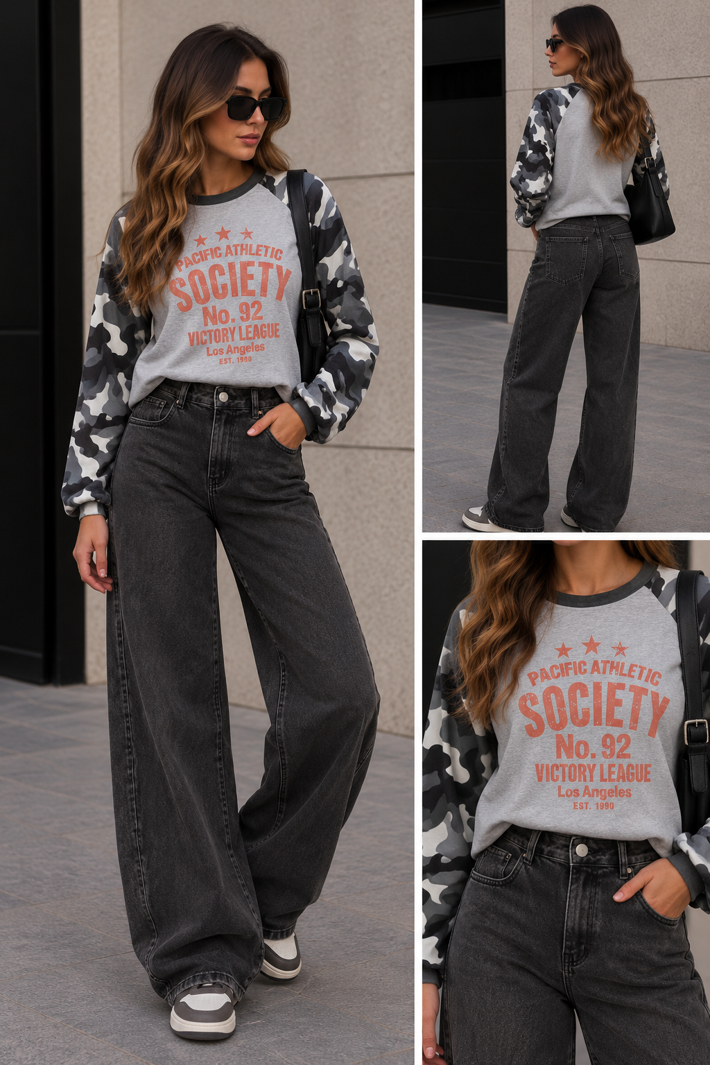 Longsleeve army Society | Grijs