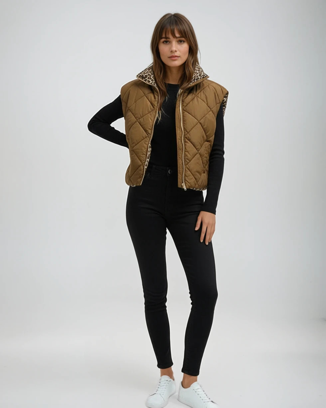 Body warmer panter | Bruin