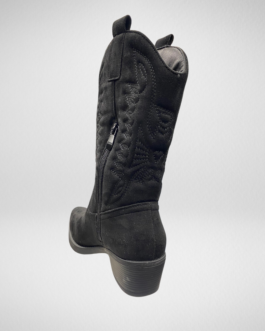 Cowboylaarzen Suedine I Zwart