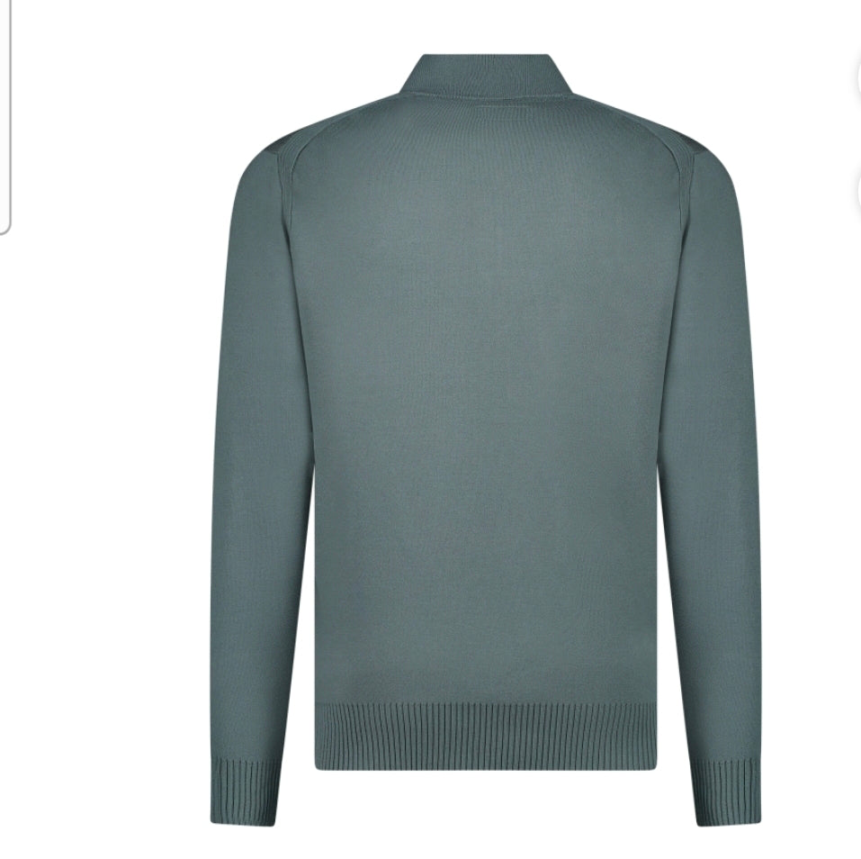 Heren Cars Trui Morys Halfzip| Groen
