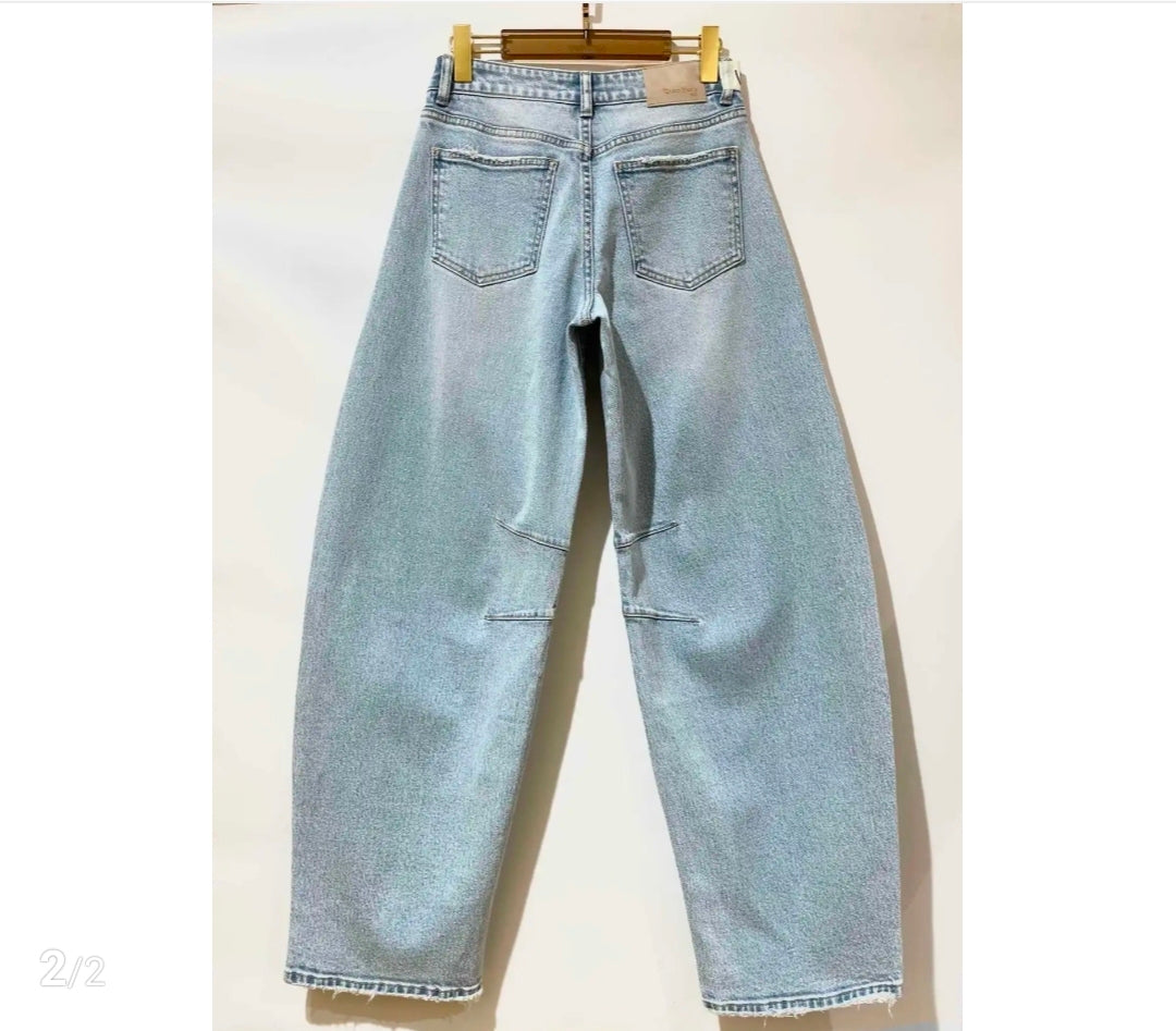 Barrel jeans Queen Hearts I Blauw