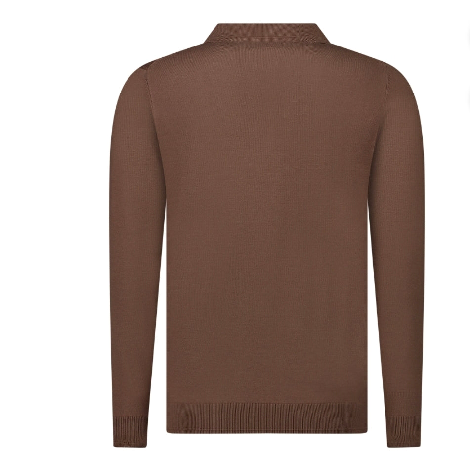 Heren Gyo Rits Polo | Licht Bruin