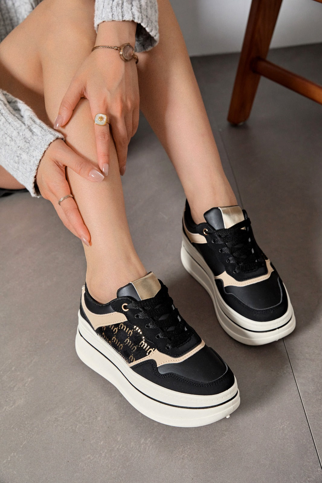 Sneakers Erryn | Zwart