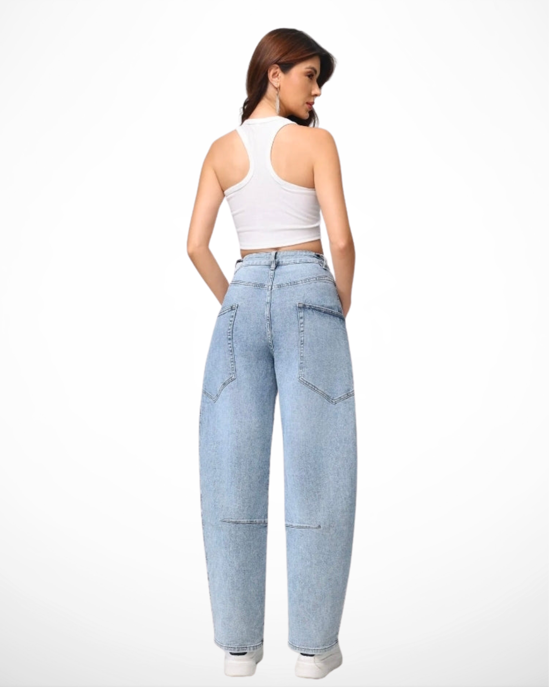 Hello-miss Barrel jeans | Licht blauw