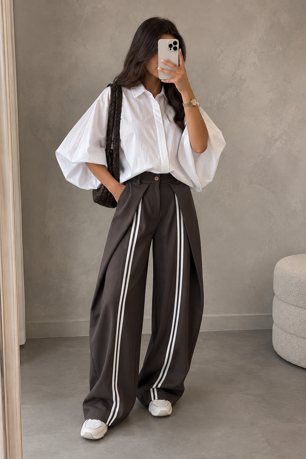 Blouse Gemma riccery Vlindermouw I Wit