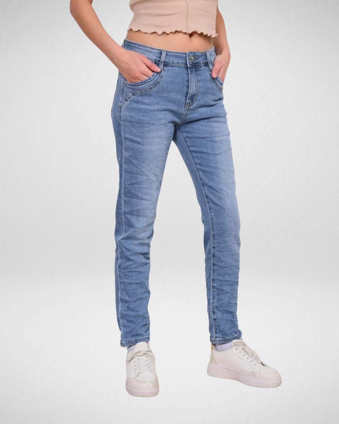 Jewelly jeans I Blauw