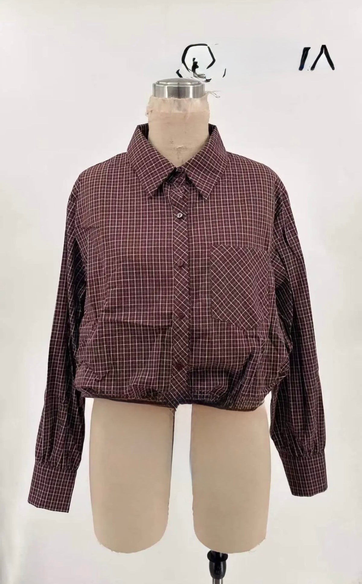 Blouse Ruit balloon I Bordeaux