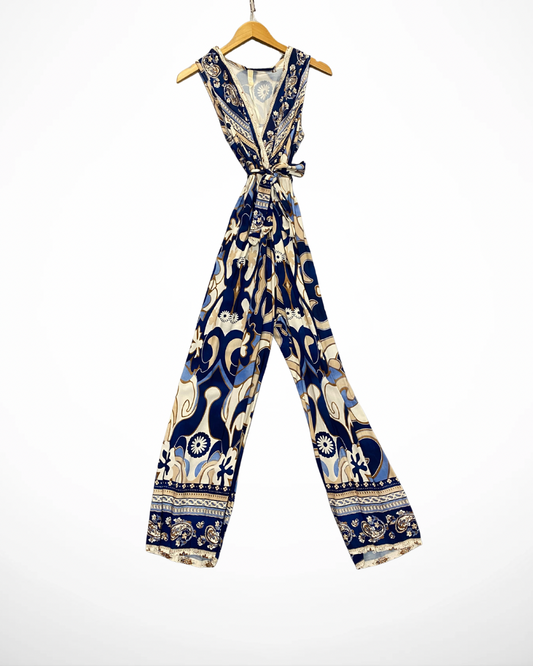 Mouwloos Jumpsuite I Blauw