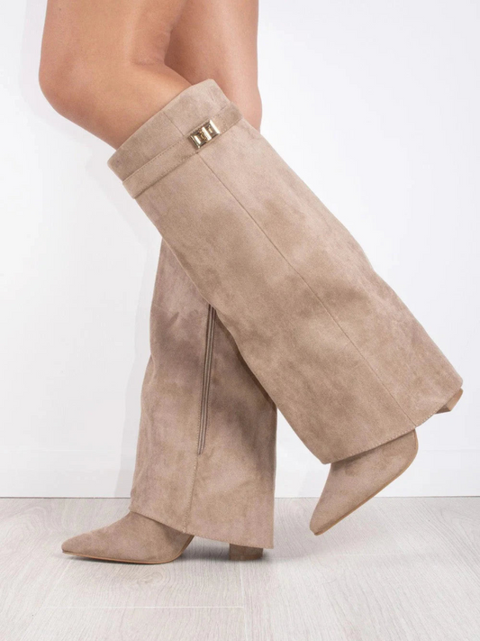Laarsjes JLO |  Suède Taupe