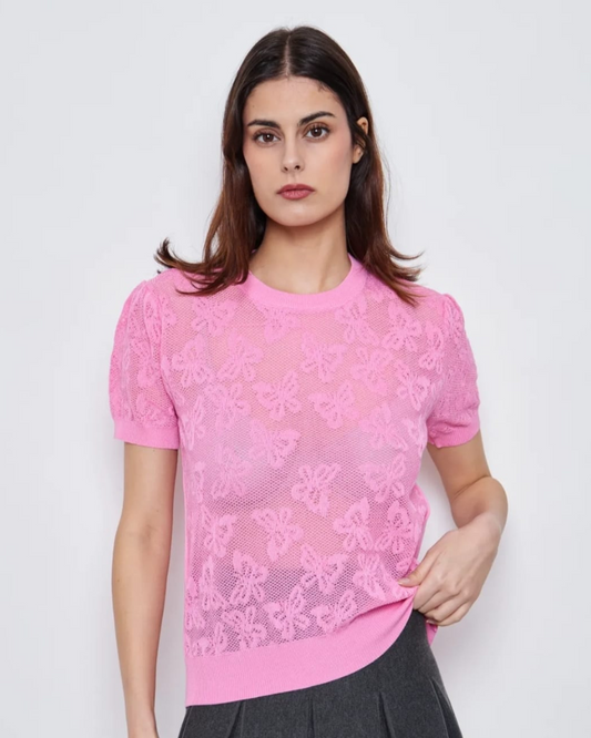 Transparant trui I Roze