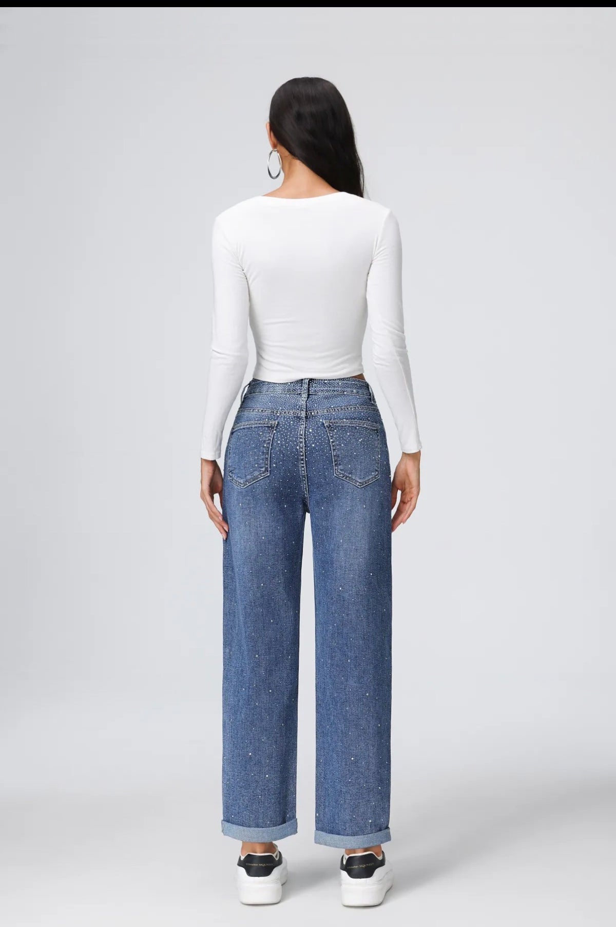 Balloon Jeans | Strass Fall wash