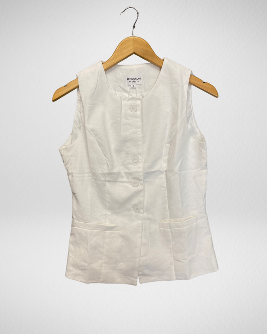Gilet Retro | Wit