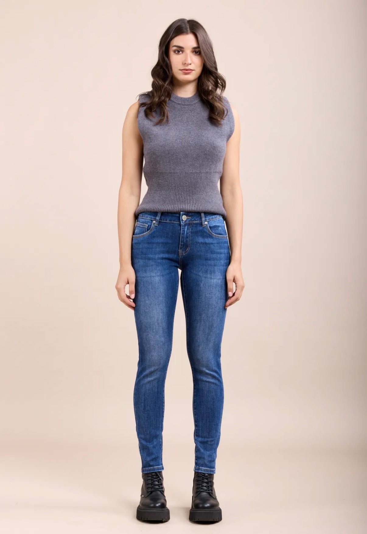 Toxik Jogg Jeans Push-up  | Fall wash Blauw