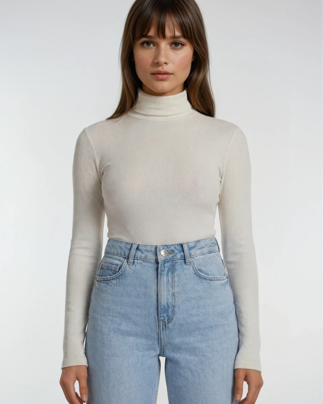 Trui Turtle nek | Wit