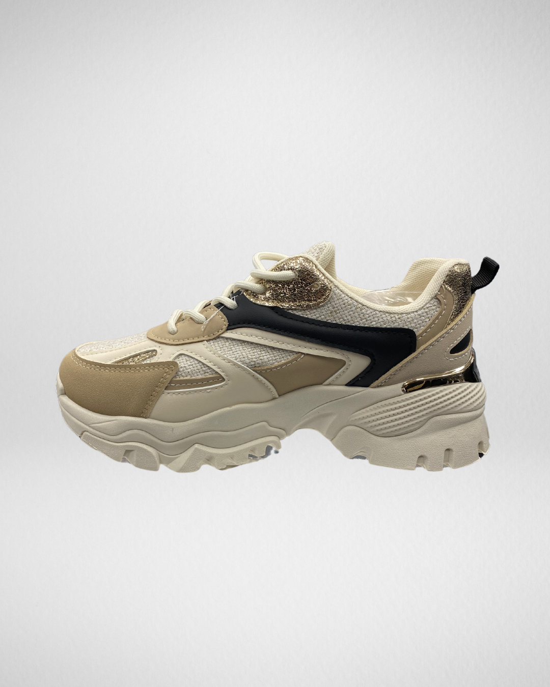 Sneakers I Beige/Zwart