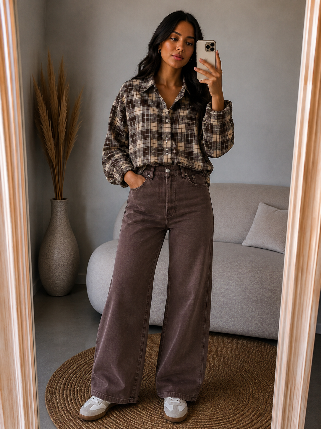 Blouse Ruit Verajo I Bruin