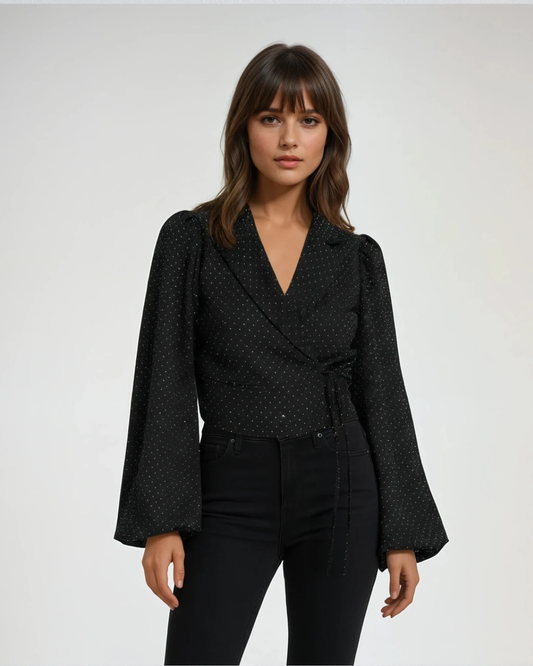 Blazer strik Studs| Zwart