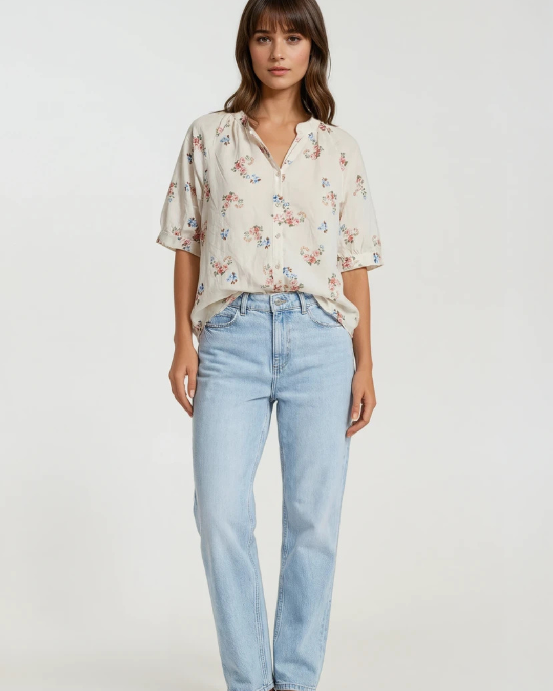 Blouse Print | Rose