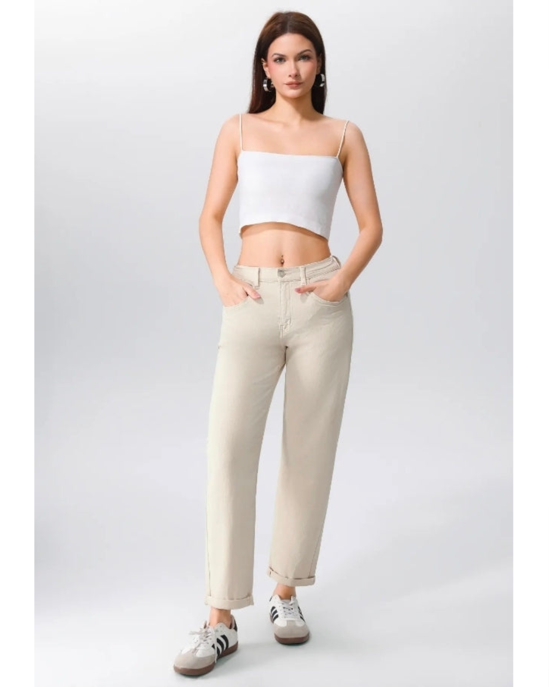 Mom-Fit | Beige
