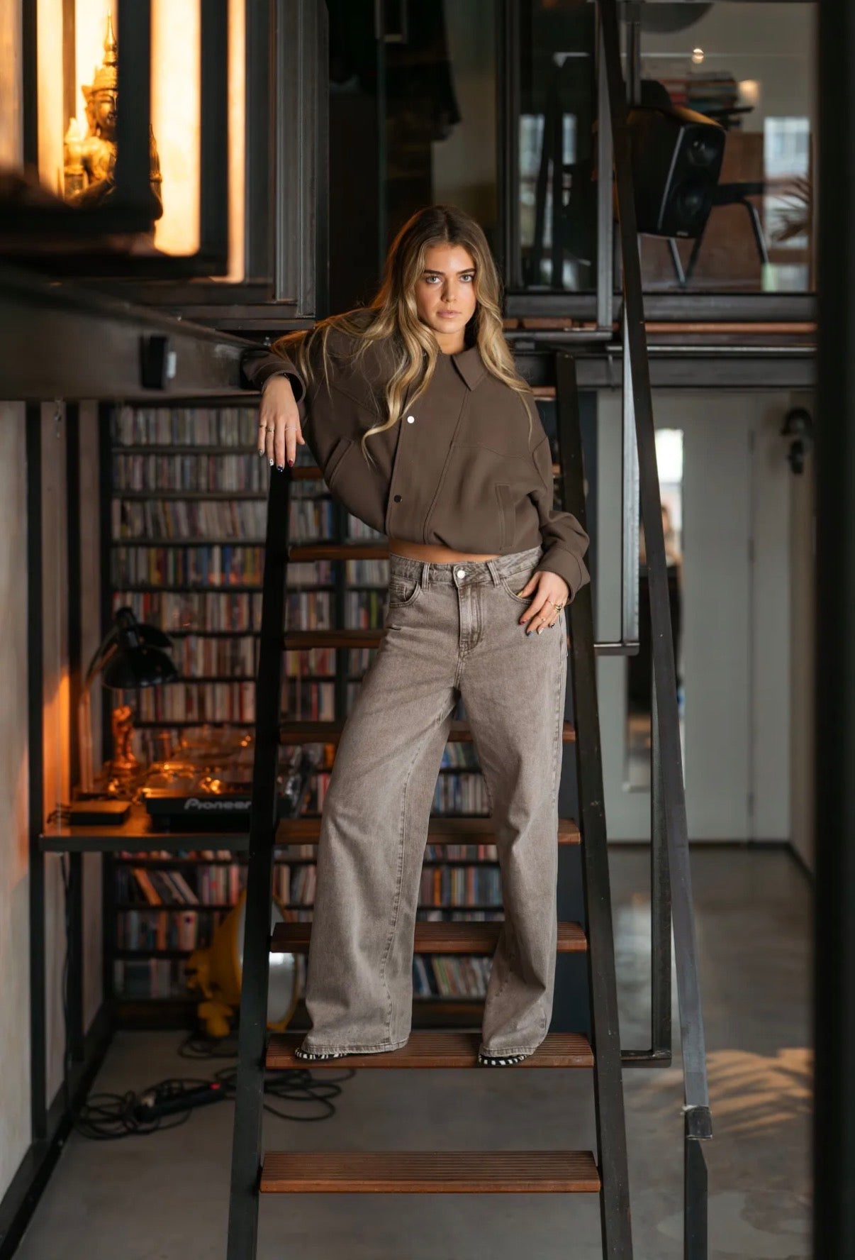 Wide-Leg vintage Jeans | Taupe
