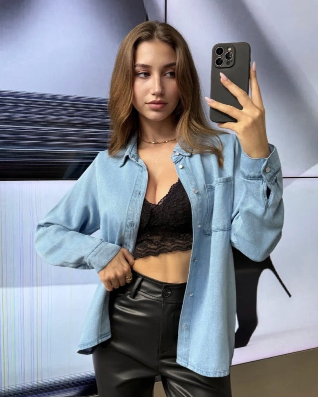 Blouse Paris | Jeans Blauw