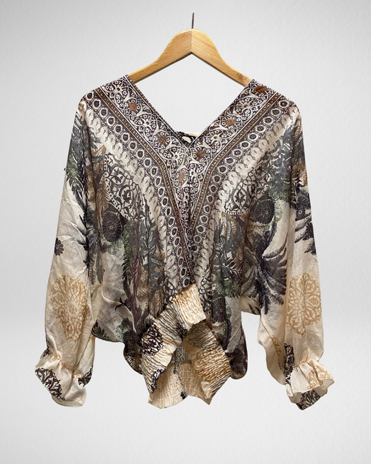 Blouse ibiza I Donker Bruin