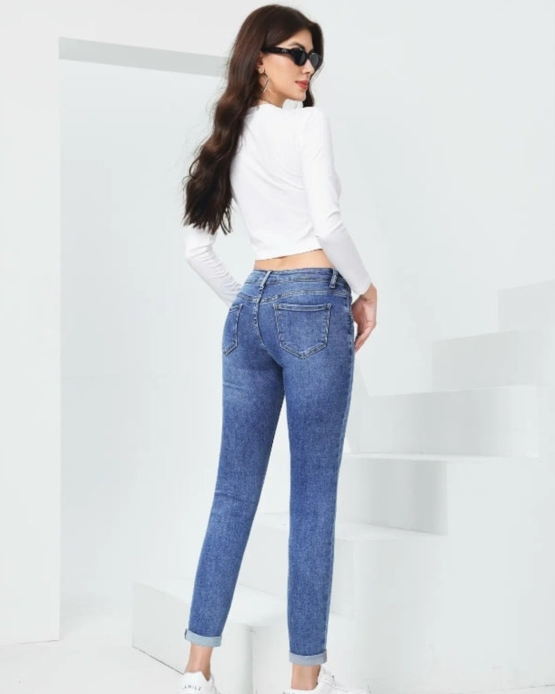 Hello-miss Slim fit Low Waist| New wash